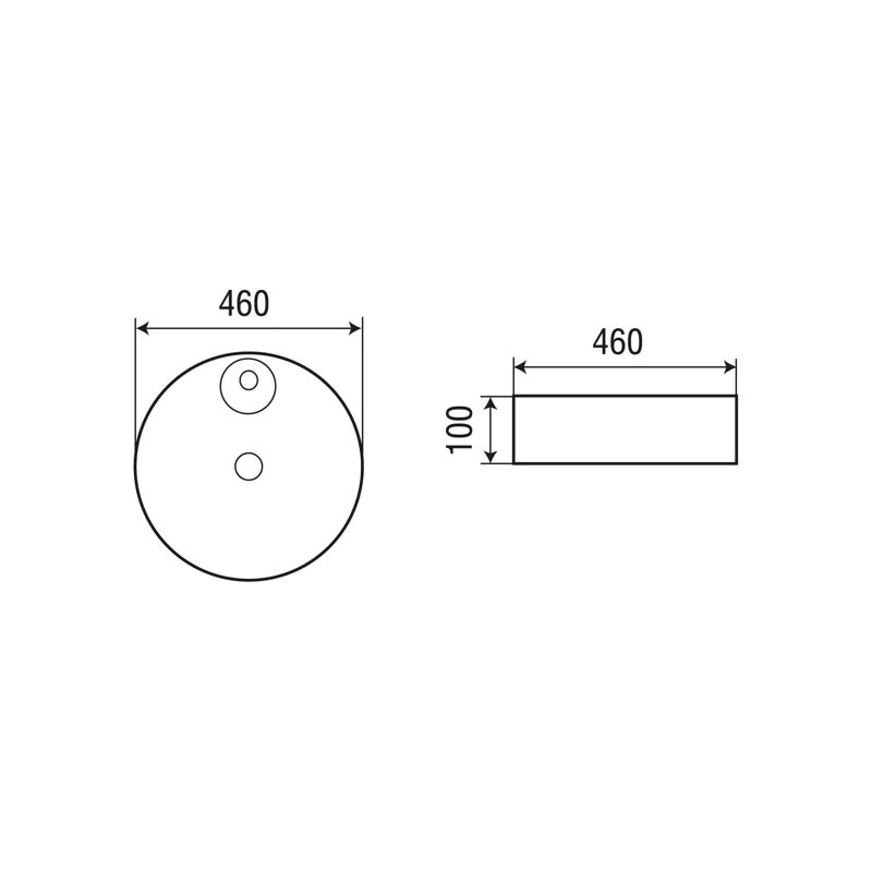 Раковина-чаша WeltWasser Elbach 3204 46 10000004568 Белый глянец