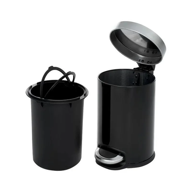 Ведро для мусора WeltWasser Erfie BL 3L педальное 10000000895 Черное