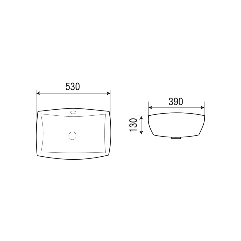 Раковина WeltWasser Deilbach 6076 53 10000004601 Белый глянец