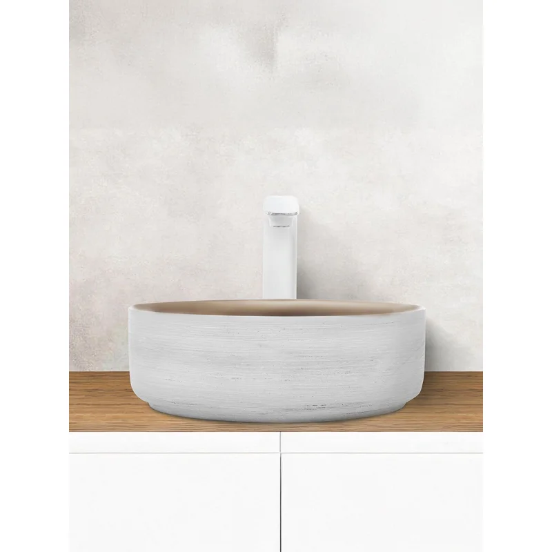 Раковина-чаша WeltWasser Elbach 3134 LSWG 35 10000004540 Белая Золотистая