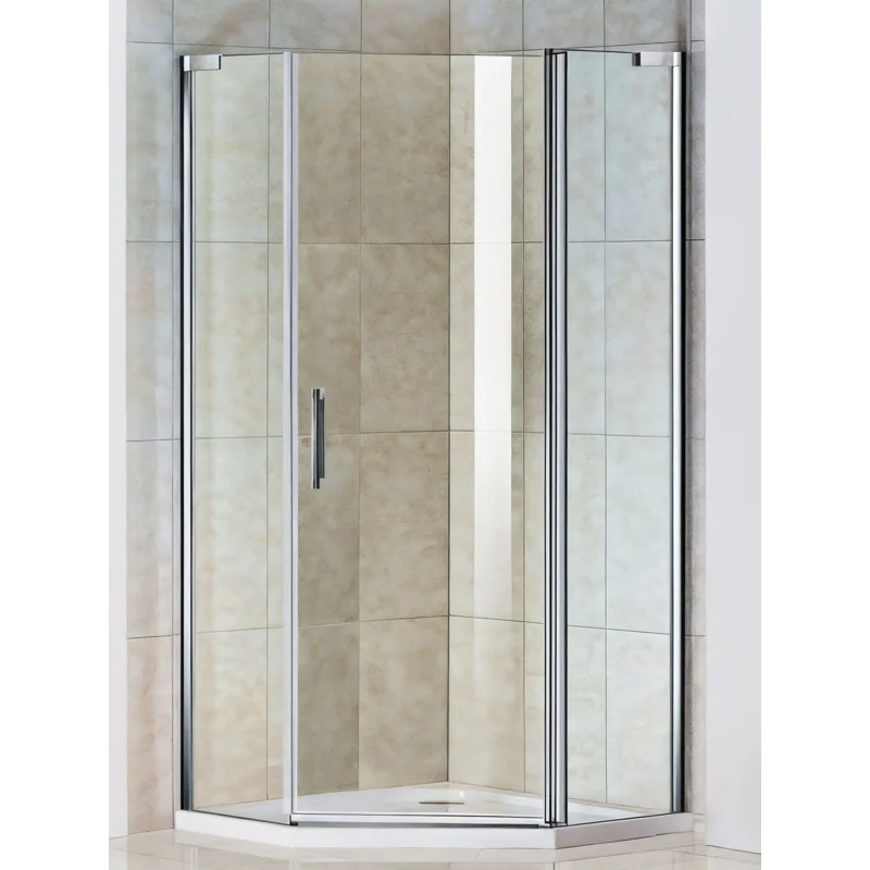 Душевой уголок WeltWasser WW300 PI 90x90 10000001881 профиль Хром стекло прозрачное