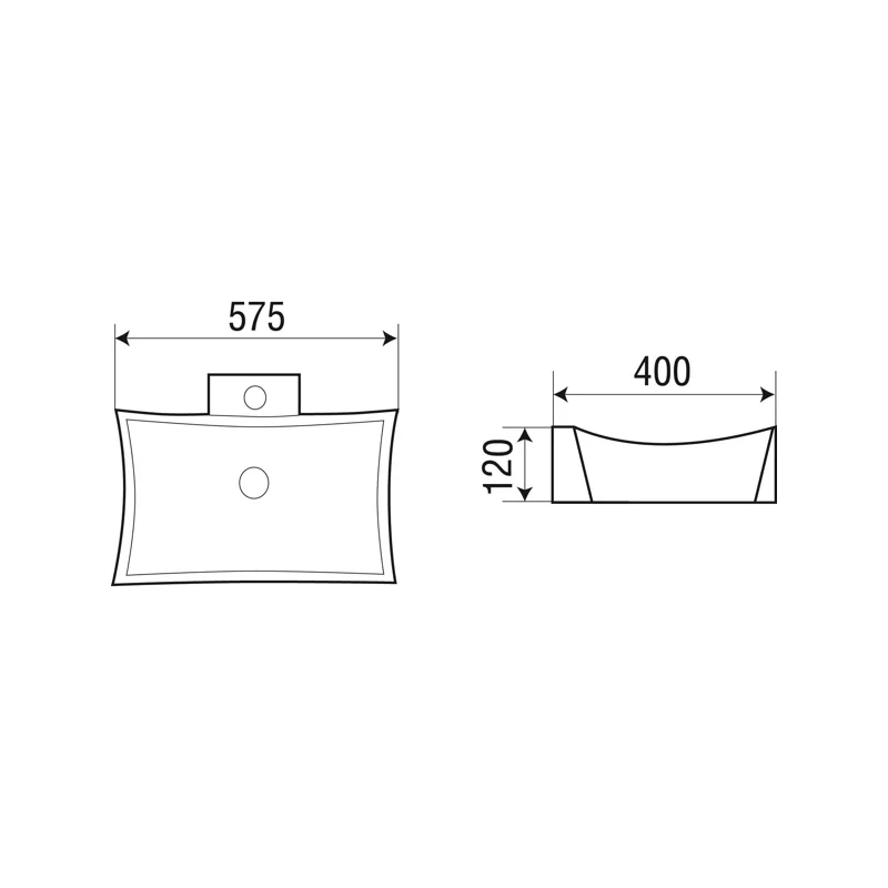 Раковина-чаша WeltWasser Elbach 1012 58 10000003855 Белый глянец