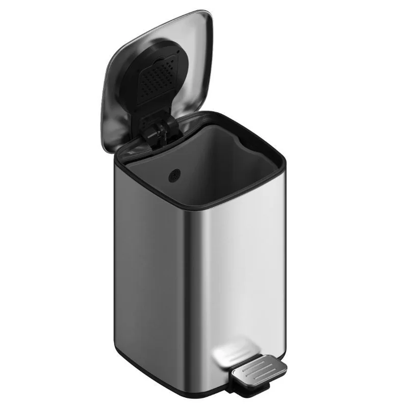 Ведро для мусора WeltWasser WW ME Wally TG 9L 10000006134 Серое матовое