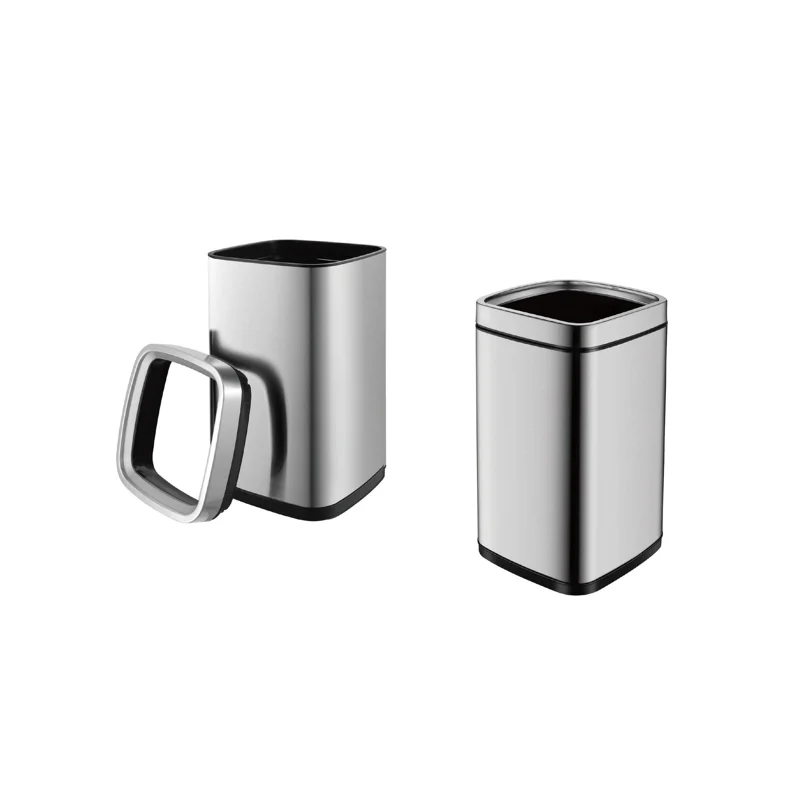 Ведро для мусора WeltWasser WW ME Noland MT 12L 10000003017 Хром матовый