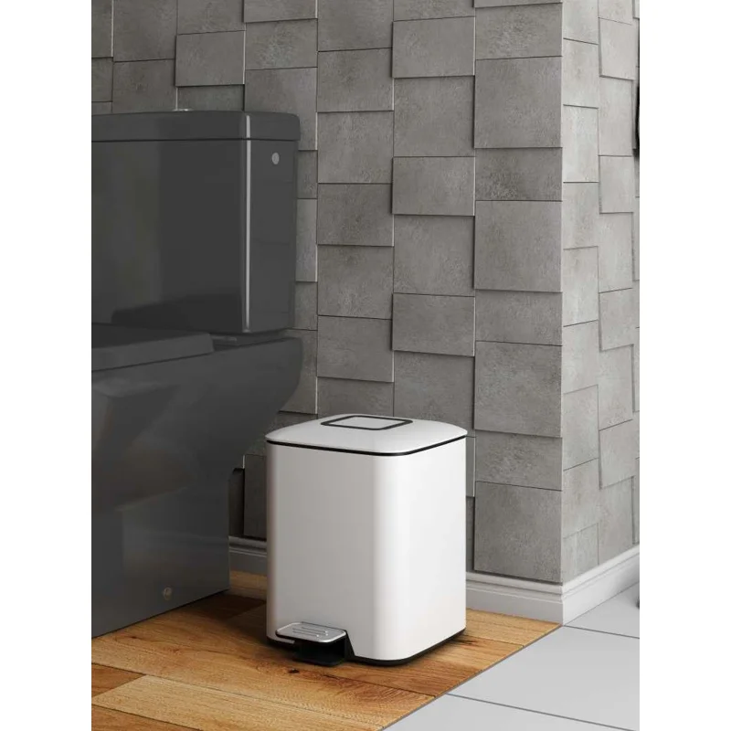 Ведро для мусора WeltWasser Mila WT 12L педальное 10000000888 Белое