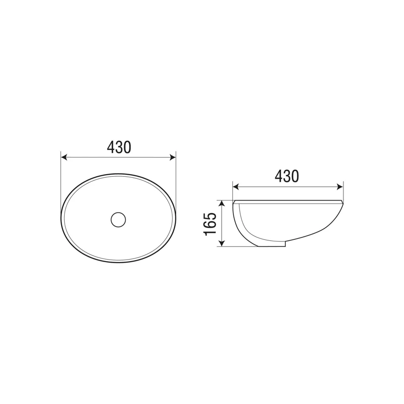 Раковина WeltWasser Deilbach 6028 43 10000004602 Белый глянец