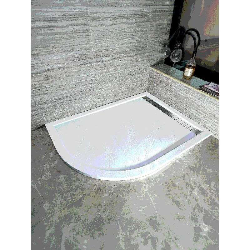 Душевой поддон WeltWasser TRR четверть круга 80x80 белый - 10000004356