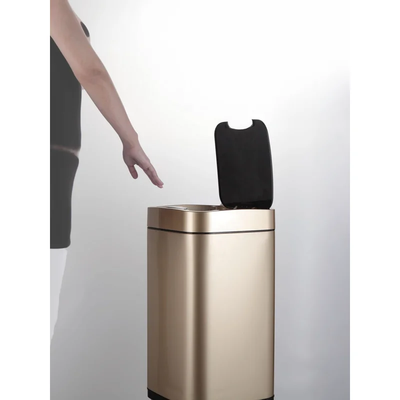 Ведро для мусора WeltWasser Rone MT 12L сенсорное 10000000875 Хром матовый