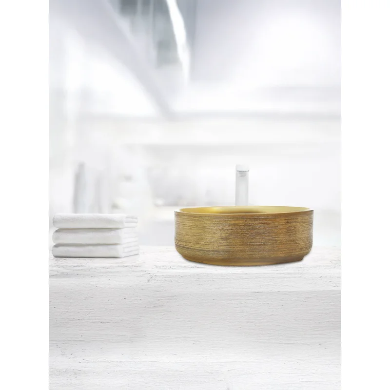 Раковина-чаша WeltWasser Elbach 3134 LSG 35 10000004539 Золотистая