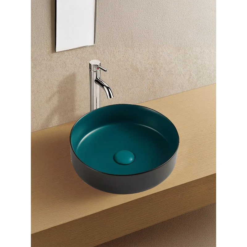 Раковина-чаша WeltWasser Elbach M3134 BBG 35 10000005599 Черная Зеленая