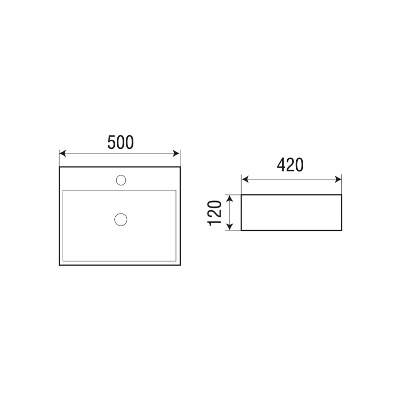 Раковина WeltWasser Elbach 21733 MW 50 10000004640 Белая матовая