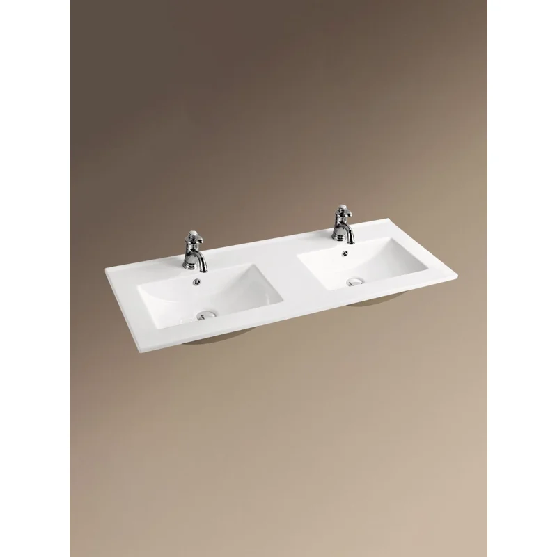 Раковина WeltWasser Deilbach 7506 120 10000003906 двойная Белый глянец