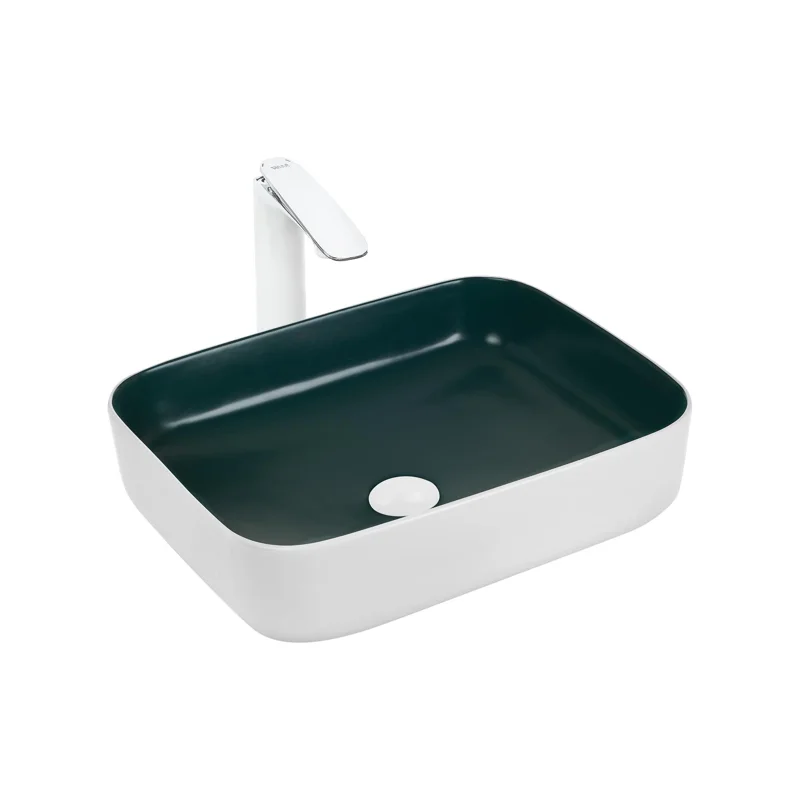 Раковина-чаша WeltWasser Elbach M2195 WG 50 10000005602 Белая Зеленая Раковина-чаша WeltWasser Elbach M2195 WG 50 10000005602 Белая Зеленая