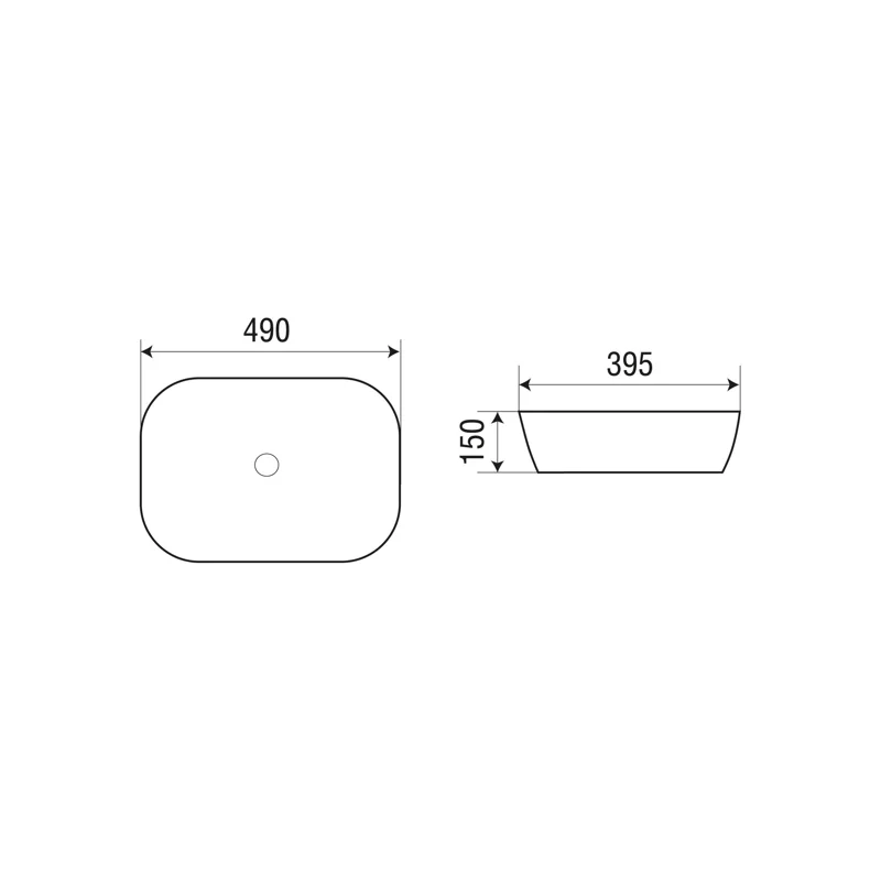 Раковина-чаша WeltWasser Elbach M2143 WP 49 10000004525 Белая Розовая