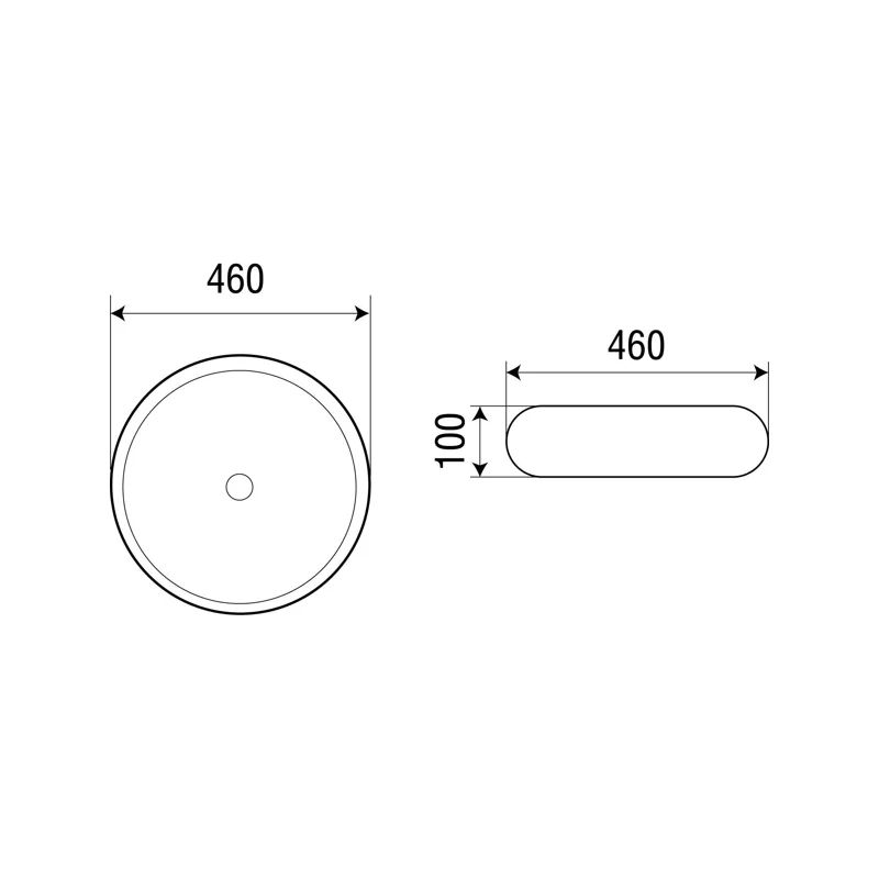 Раковина-чаша WeltWasser Elbach 3062 46 10000003868 Белый глянец