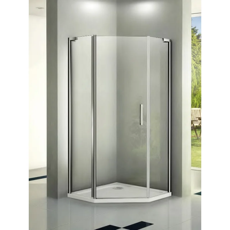 Душевой уголок WeltWasser WW300 PI 90x90 10000001881 профиль Хром стекло прозрачное