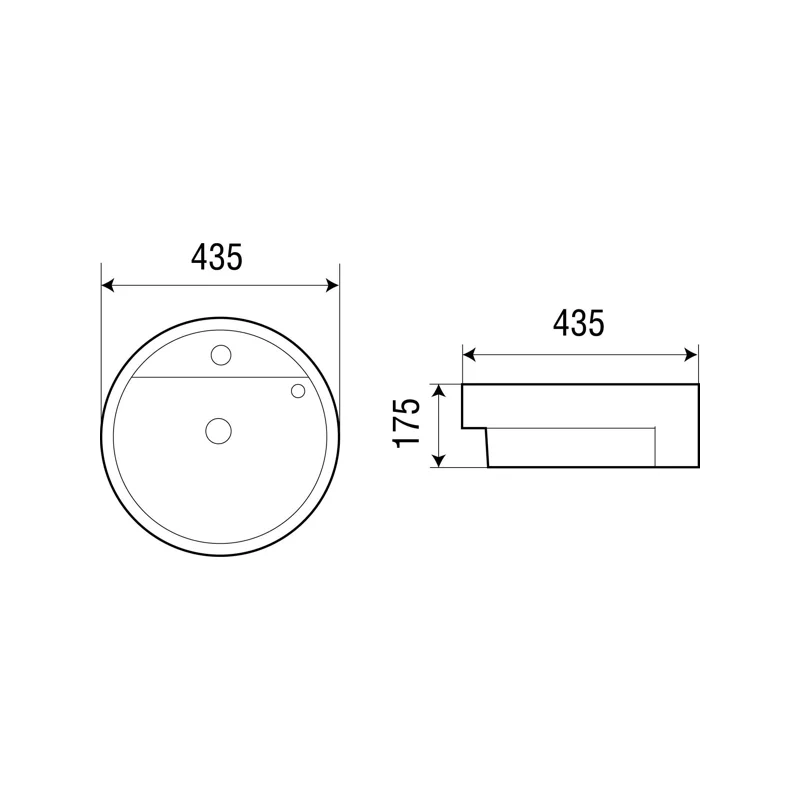 Раковина WeltWasser Deilbach 4003 44 10000003883 Белый глянец