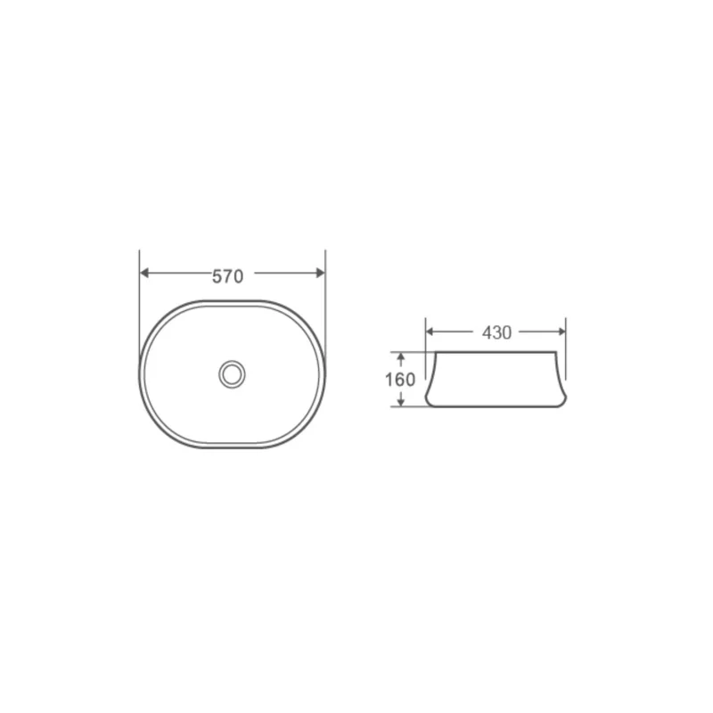Раковина-чаша WeltWasser Elbach 32100 57 10000004571 Белый глянец
