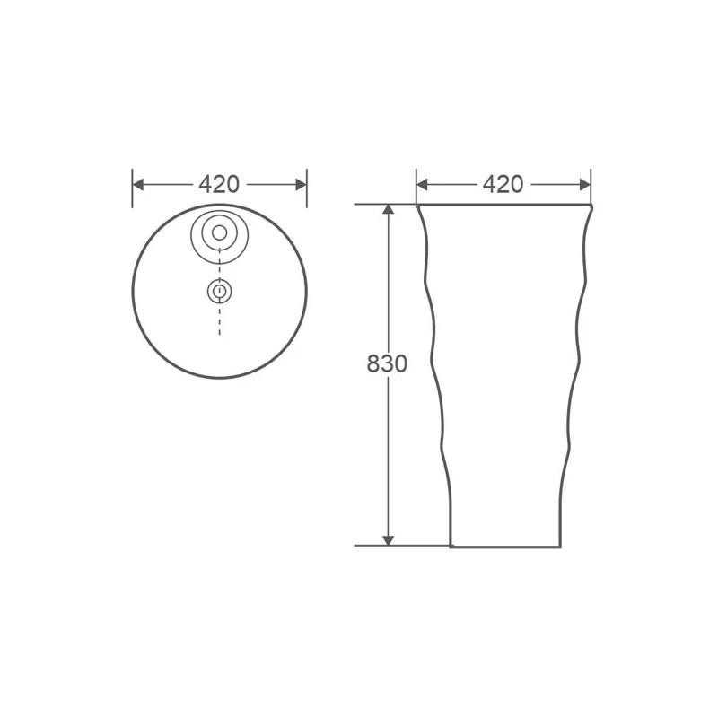 Раковина WeltWasser Leerbach 4242 GL-WT 42 10000005493 Белый глянец