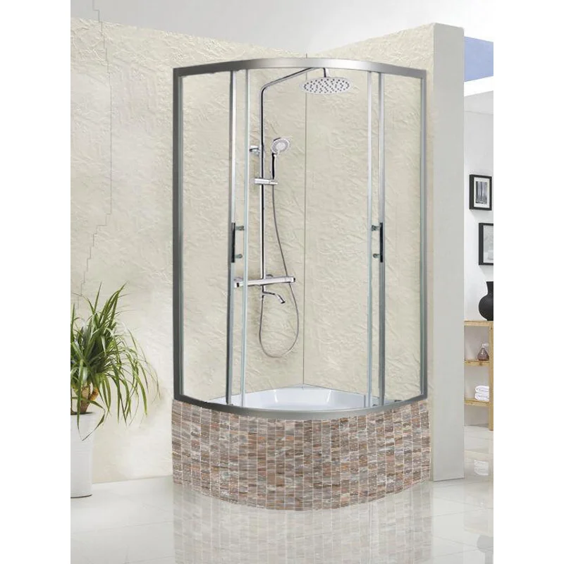 Душевой уголок WeltWasser WW500 С 100х100 10000004075 профиль Хром матовый стекло прозрачное