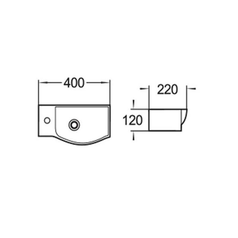 Раковина WeltWasser Aisbach 7940 GL-WT L 40 10000008686 Белая глянцевая