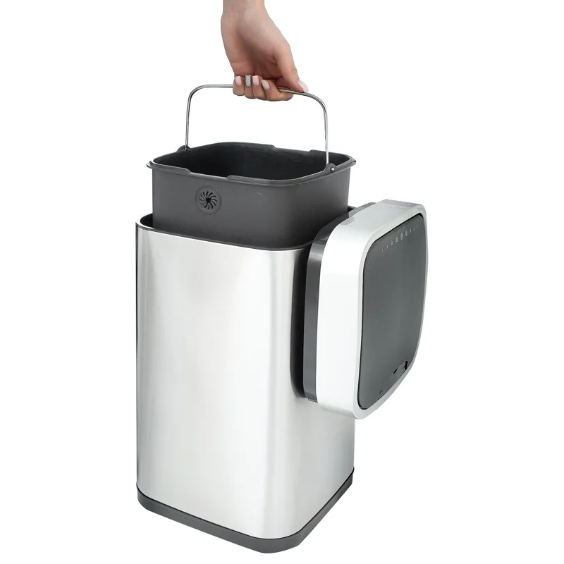 Ведро для мусора WeltWasser Rone MT 35L сенсорное 10000000877 Хром матовый