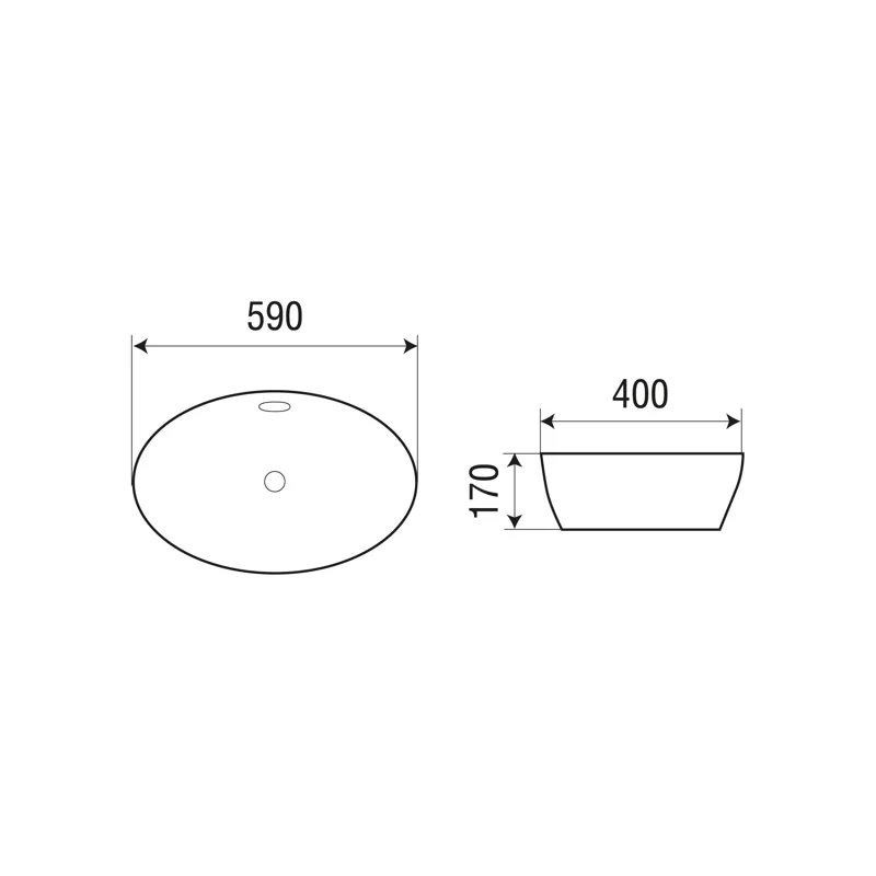 Раковина WeltWasser Deilbach 4028 59 10000004589 Белый глянец