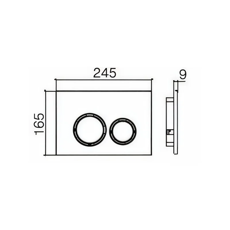 Клавиша смыва WeltWasser WW Amberg RD-MT CR 10000005986 Хром матовый