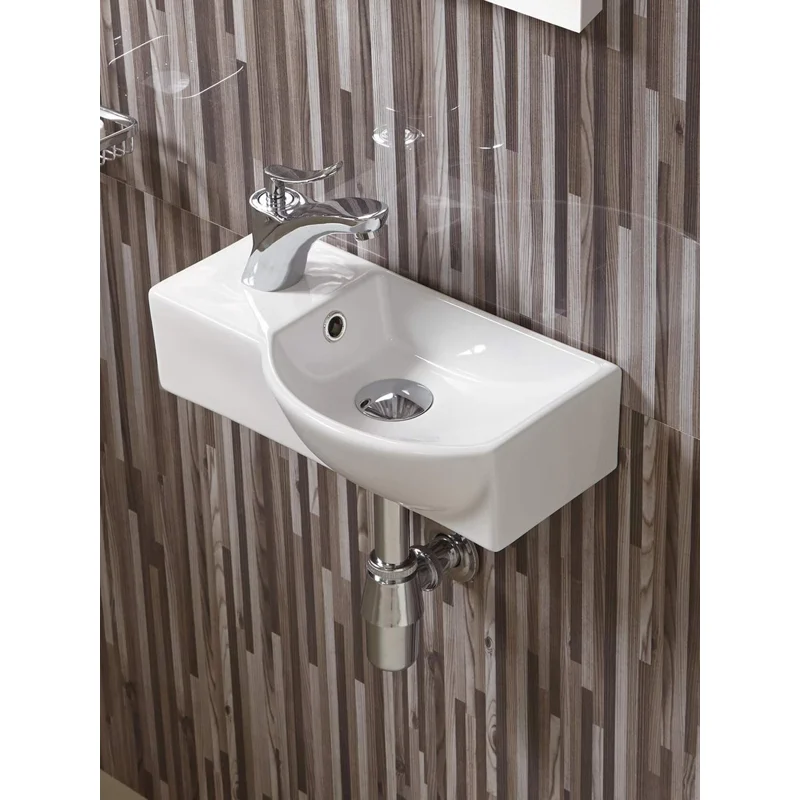 Раковина WeltWasser Aisbach 7940 GL-WT L 40 10000008686 Белая глянцевая