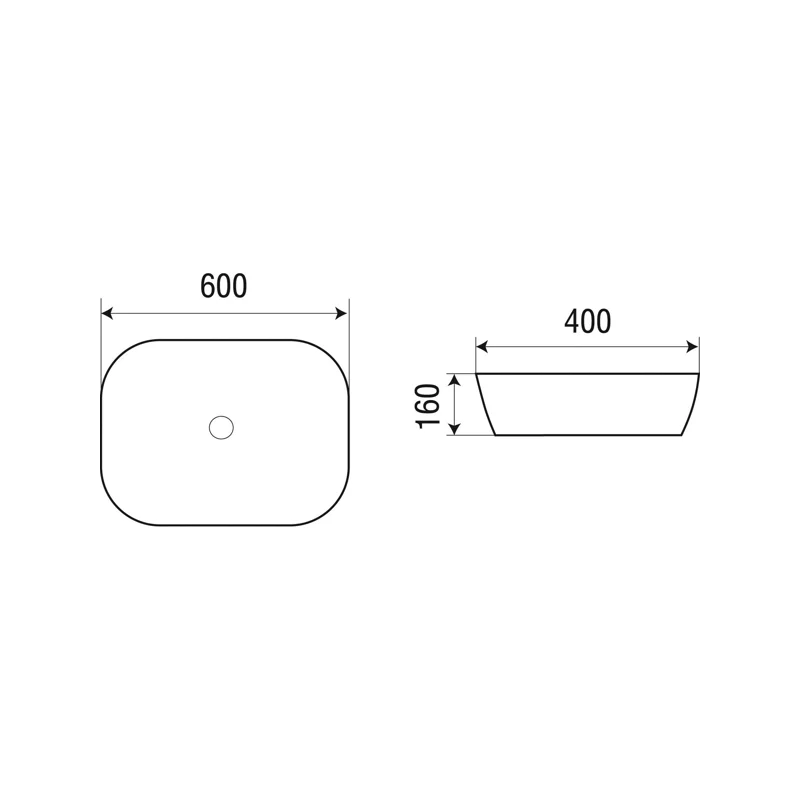 Раковина-чаша WeltWasser Elbach 21434 61 10000003847 Белый глянец