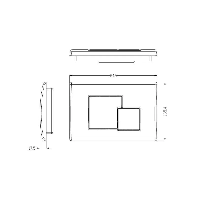 Клавиша смыва WeltWasser WW Marberg 507 SE GL-WT 10000010237 Белая глянцевая