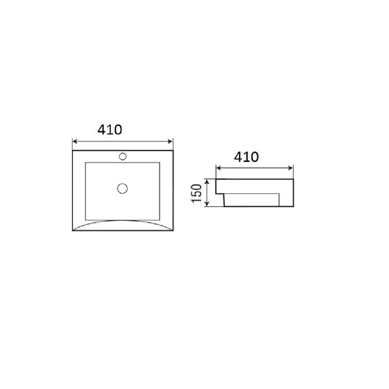Раковина WeltWasser Deilbach 4010 41 10000003884 Белый глянец