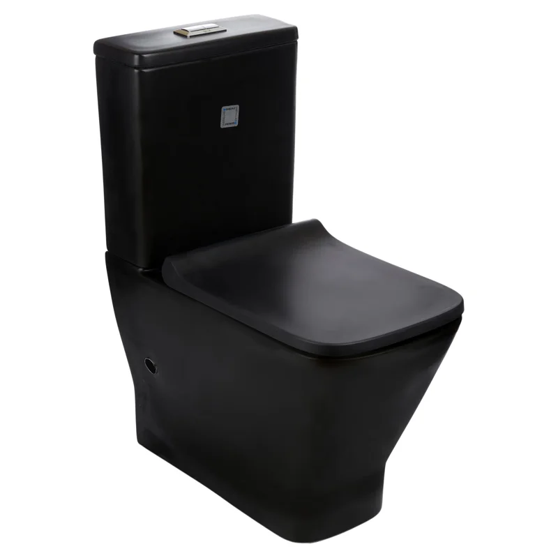 Унитаз компакт WeltWasser Rotbach 001 MT-BL 10000003793 Черный матовый с бачком и сиденьем Микролифт