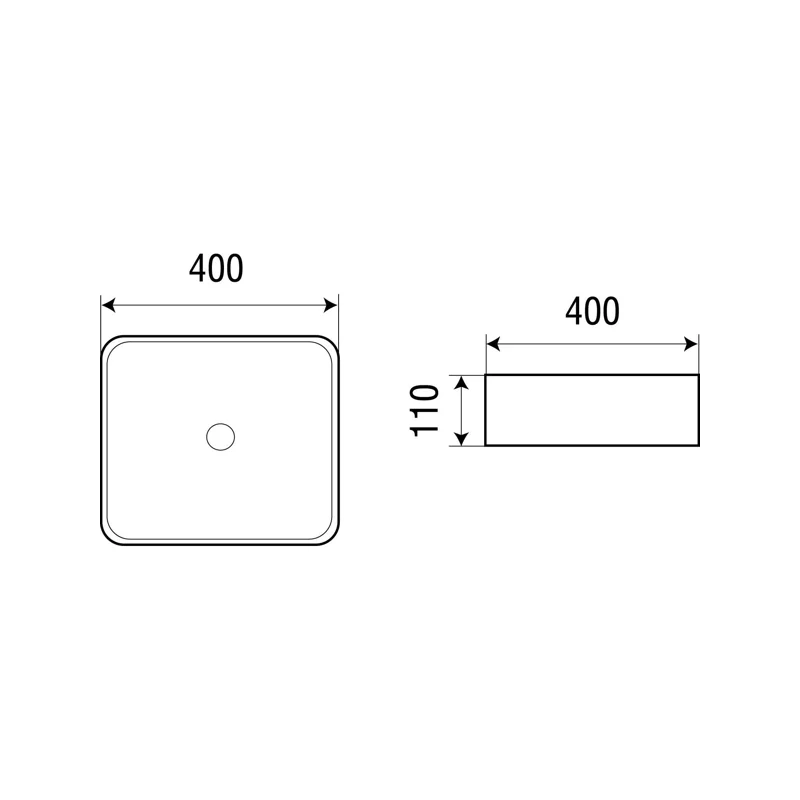 Раковина-чаша WeltWasser Elbach 2179 40 10000003844 Белый глянец