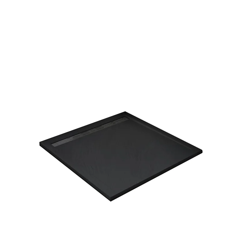Душевой поддон из искусственного камня WeltWasser WW TRS 100 STONE-BL 100x100 10000004379 Черный