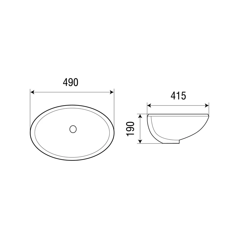 Раковина WeltWasser Deilbach 6021 49 10000003897 Белый глянец