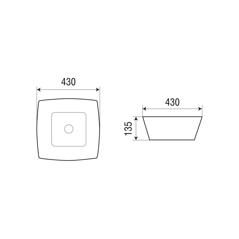 Раковина-чаша WeltWasser Elbach 2076 43 10000004563 Белый глянец