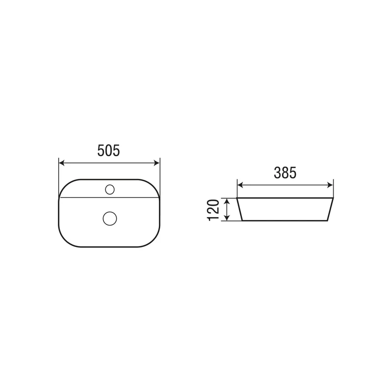 Раковина WeltWasser Elbach 2202 K509 50 10000004548 Мрамор