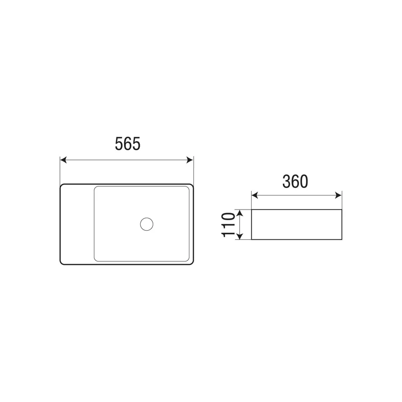 Раковина WeltWasser Elbach 2263 56 10000004574 Белый глянец