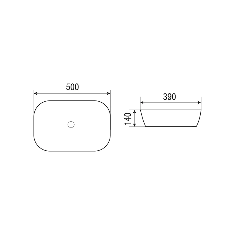 Раковина-чаша WeltWasser Elbach 2195 MNB 50 10000005603 Синяя матовая