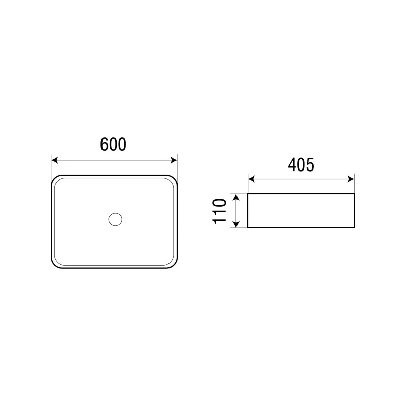 Раковина-чаша WeltWasser Elbach 2174 60 10000003843 Белый глянец