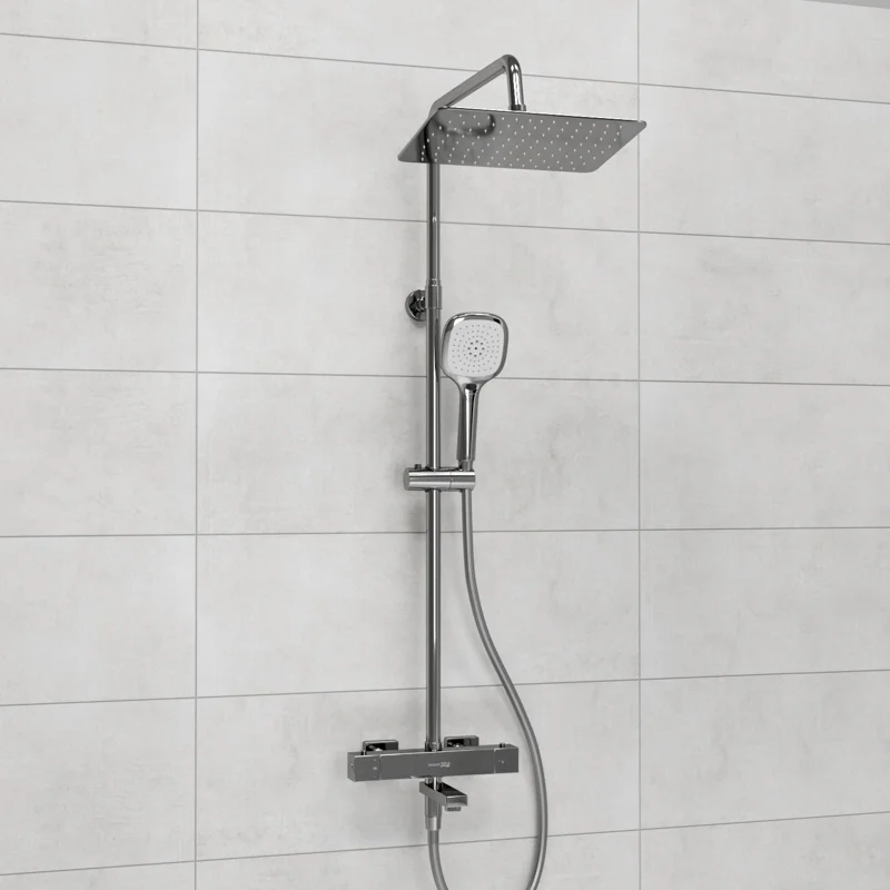 Душевая система WasserKRAFT A199.069.065.087.CH Thermo с термостатом Хром
