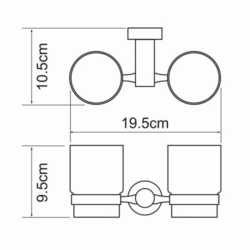 Подстаканник двойной WasserKraft K-9428DC
