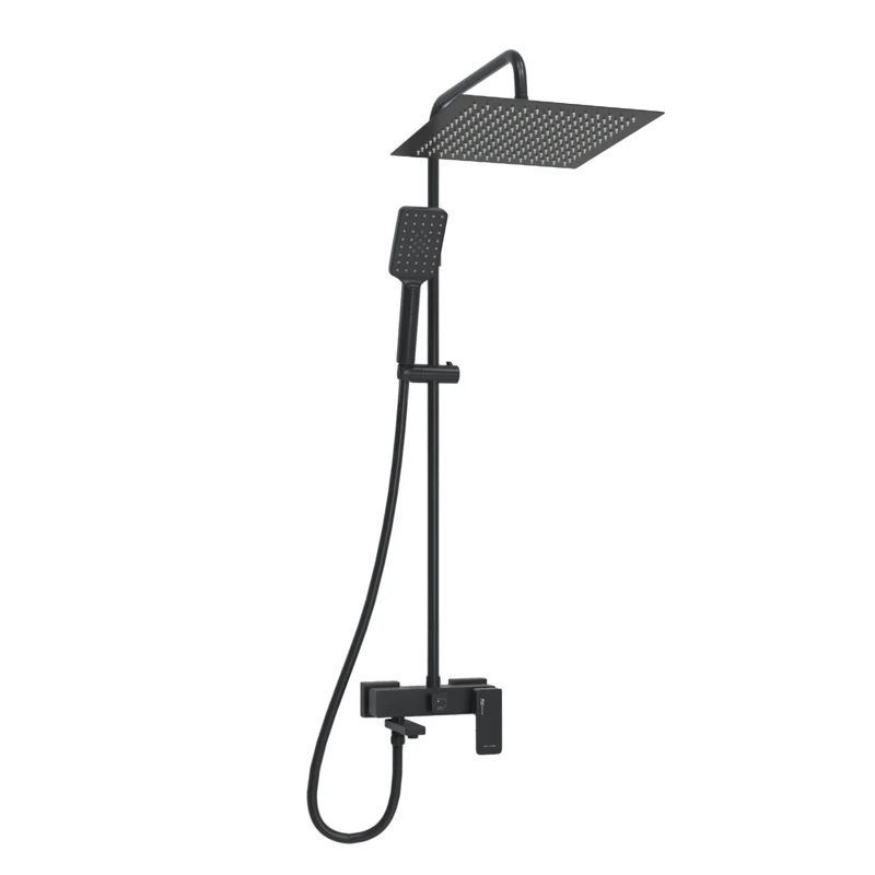 Душевая система WasserKRAFT Abens A277.162.130.BM Черная матовая