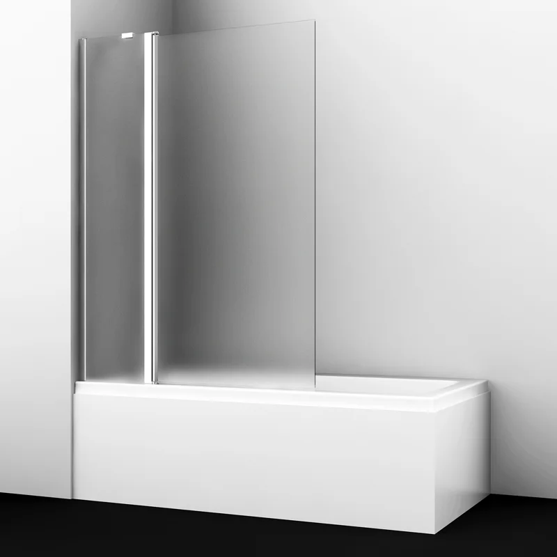 Шторка на ванну WasserKRAFT Berkel 110 L 48P02-110LM профиль Хром стекло матовое