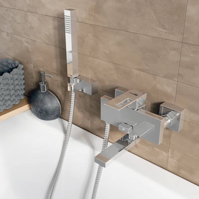 Смеситель WasserKRAFT Alme 1501 хром для ванны