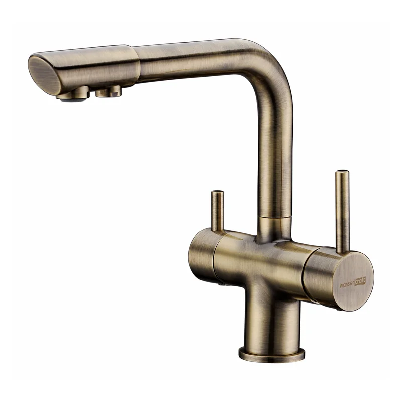 Смеситель для кухни WasserKRAFT A8037 Бронза светлая