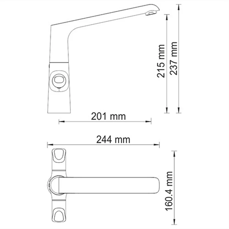 Смеситель для кухни Wasserkraft Lossa 1207