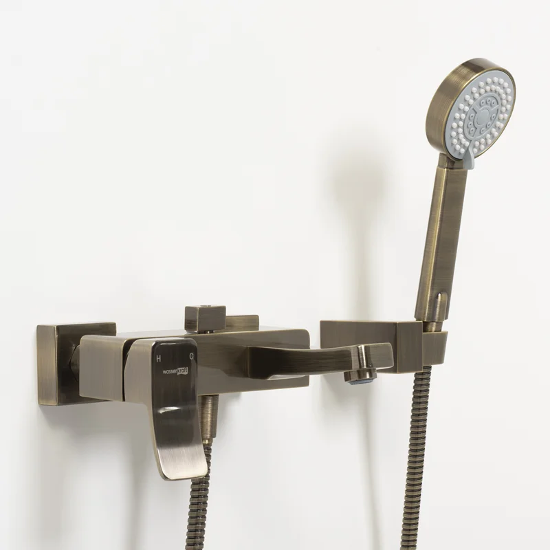 Смеситель для ванны WasserKRAFT Exter 1601 Светлая бронза