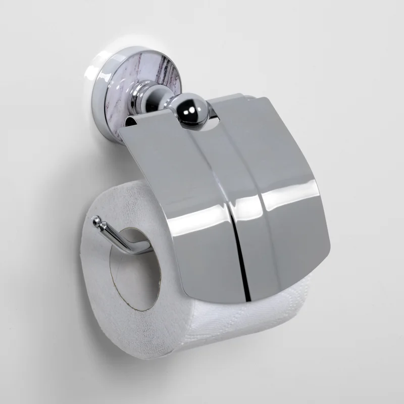 Держатель туалетной бумаги WasserKRAFT Aland K-8525 с крышкой Хром